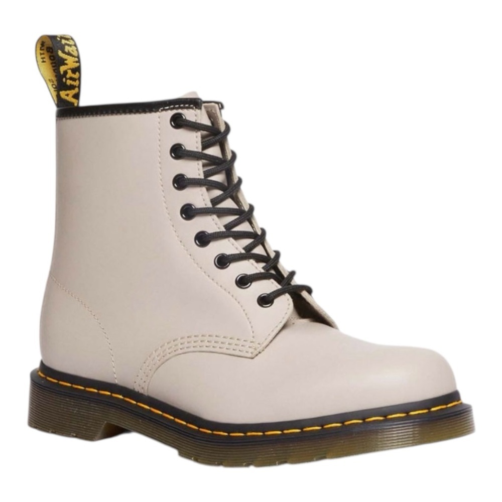 Dr. Martens Leather Boots 1460 Smooth Vintage Taupe Sz W 11m 10 New Unisex